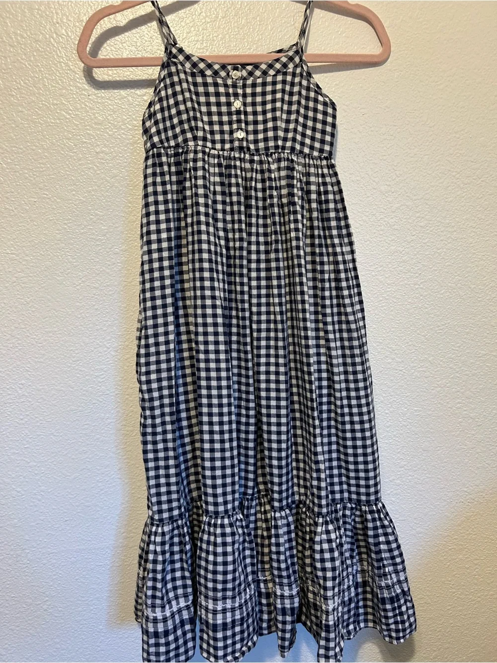Ralph Lauren Navy and White Gingham Sundress